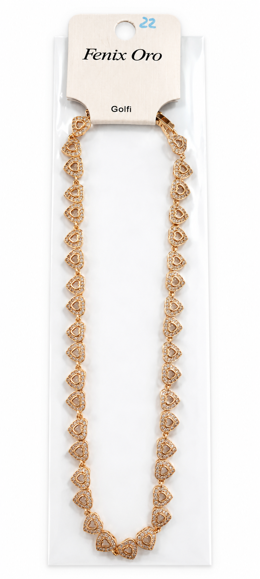 Collar brillante corazon