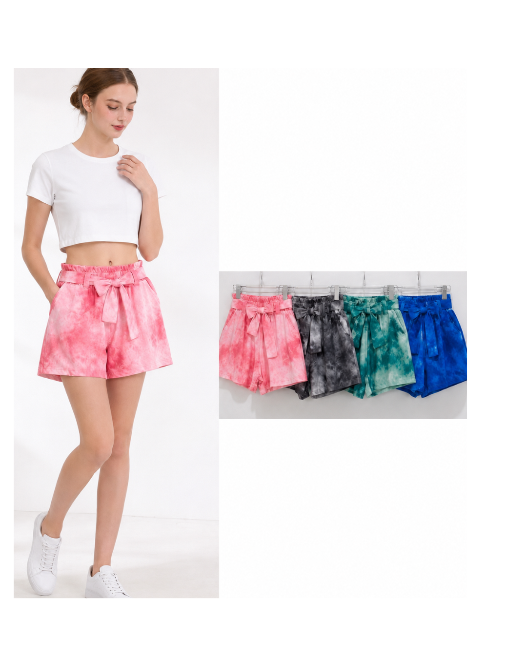 Pantalon corto marmolado